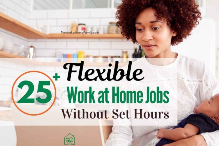 25+ Work at Home Jobs without Set Hours | Remote Jobs with Flexible ...